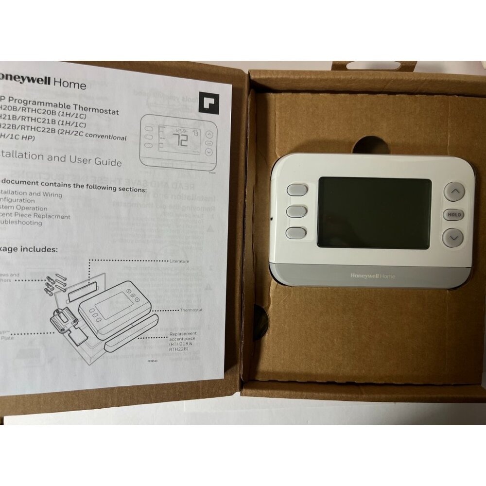 Honeywell Home RTH20B RTH21B RTH22B White LCD Screen X2P Programmable Thermostat